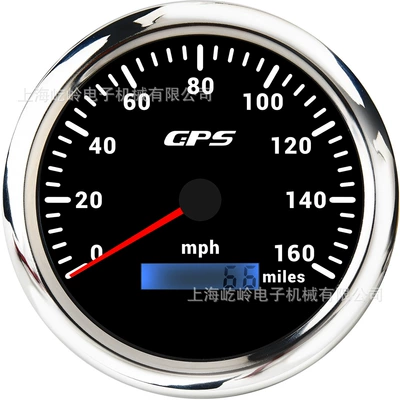 Modified Universal Instrument — automobile instrument - 0-160mph-silver-edge-black-bottom
