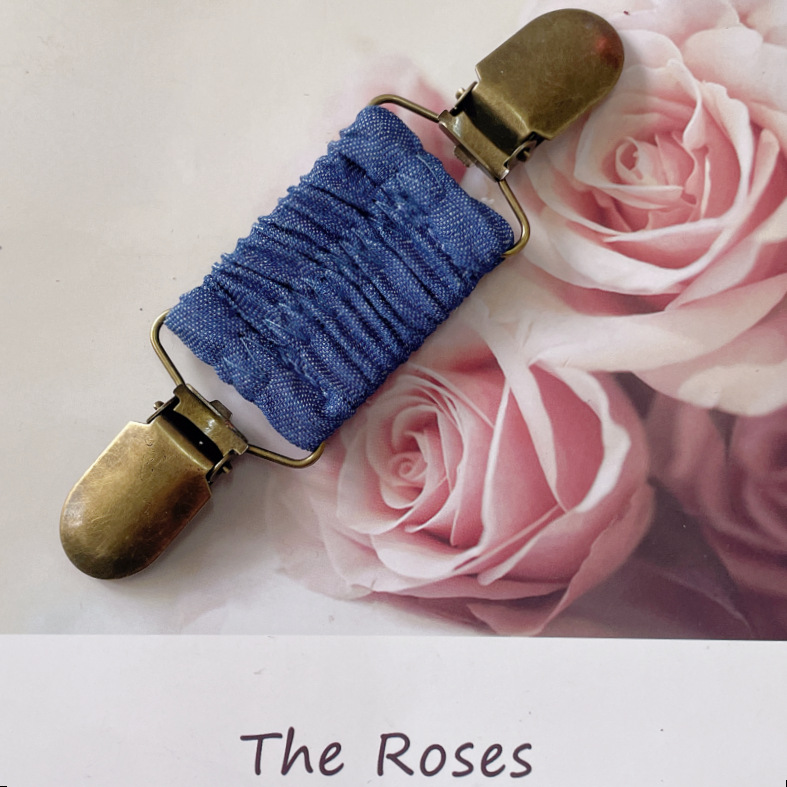 Amazon nuevo suéter clip plisado banda elástica cardigan clip vintage chal clip de moda clip fijo