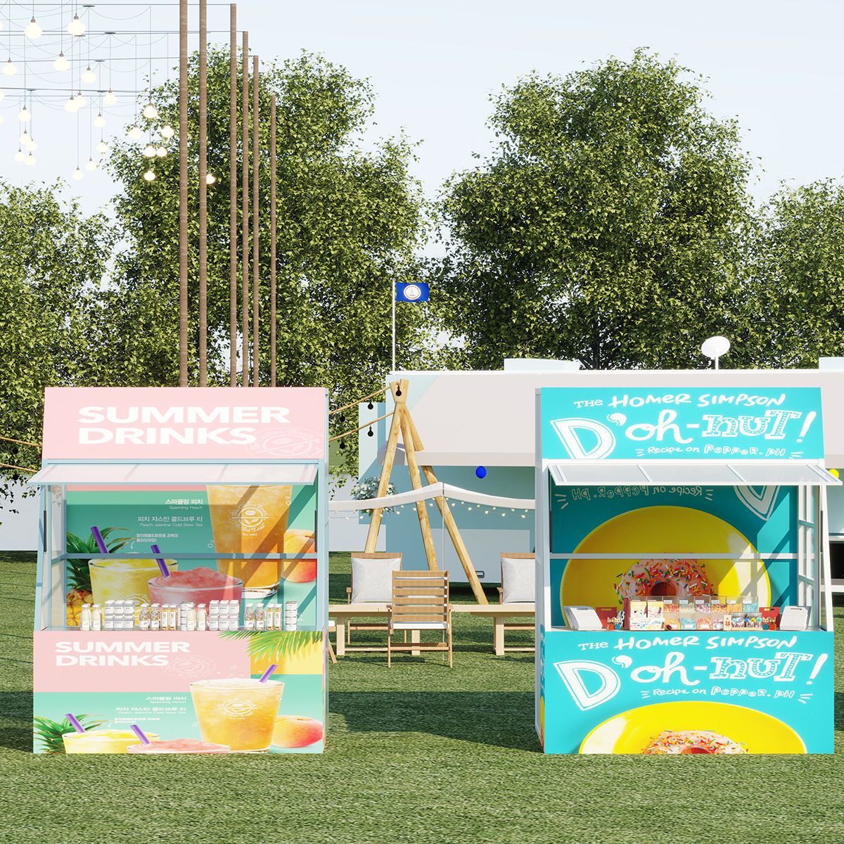 Outdoor Popular Mobile Night Market Promotional Stall Market Stall Shopping Mall Commercial Street Display Stand Event Snack Shed