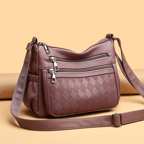 Women's Fashion Crossbody Bag Large Capacity Versatile Shoulder Bag Mother Bag Soft Leather Crossbody Bag Casual Bag 2025