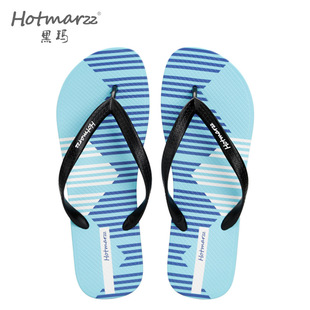 Hotmarzz Black Horse Men's flip flops new non-slip outdoor shopping flip-flops beach slippers