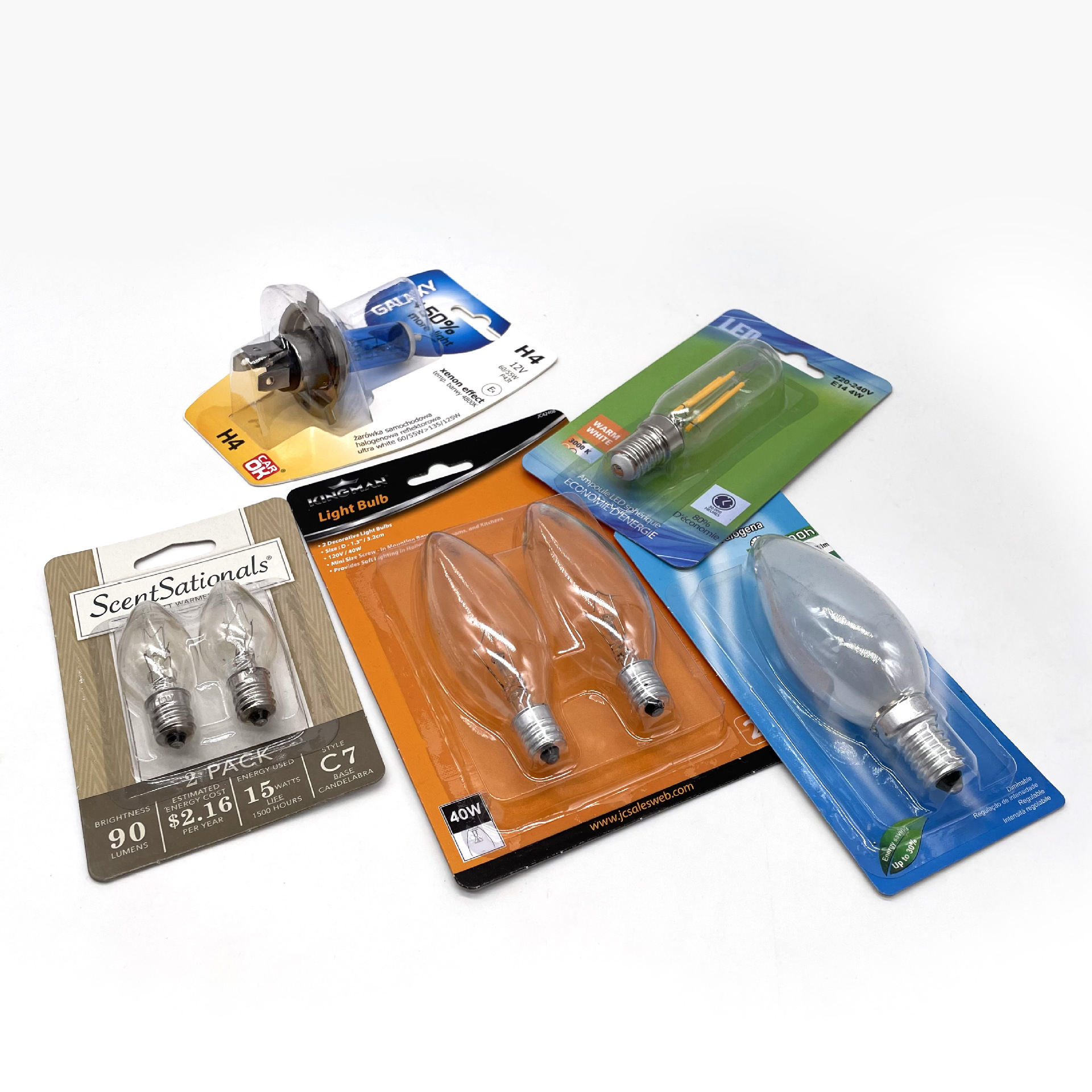 PVC透明泡壳FSC吸塑包装 异形吊卡灯泡五金数码产品折边插卡