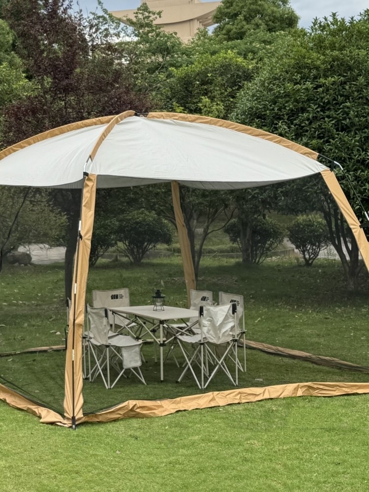 Outdoor Large Tent Canopy Sunshade Netting Rainproof Sun Protection Camping Mosquito Netting Tent