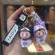 Cartoon Cross-Dressing Labubu Keychain Little Sheep Stereo Silicone Doll Gift Car Bag Key Chain Pendant