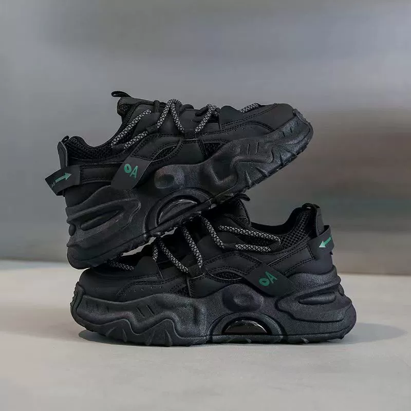 Тапочки Dad's shoes женские в тренде 2024 весна новые женские туфли корейская версия дышащие толстые подошвы показывают стопу небольшие повседневные кроссовки с подъемом