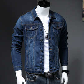2022春季男士牛仔外套弹力修身百搭帅气上衣潮Men Jeans Jackets
