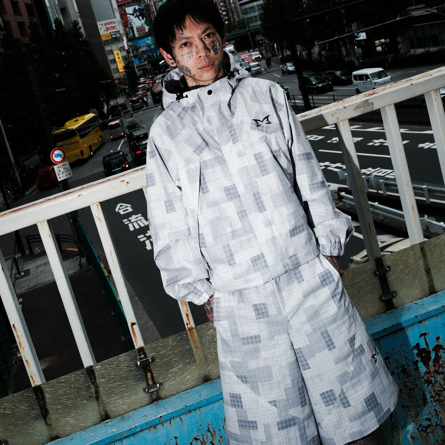 고품질 유럽 및 미국 해외 무역 크로스보더 체크무늬 후드 재킷, 유행하는 힙합 랩 스트리트 스타일 의류