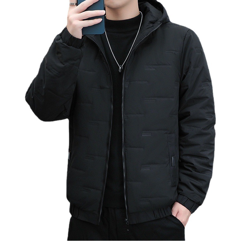 Abrigo de algodón acolchado de invierno de los hombres Nuevo abrigo de los hombres abajo abrigo de algodón acolchado de algodón de moda coreana guapo mapache de invierno Chaqueta de algodón acolchado de los hombres