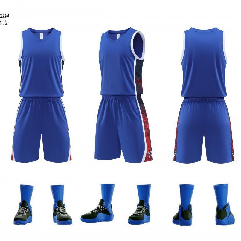 Uniforme de baloncesto, nuevo traje, pantalones de cuatro puntos, camisetas de competición impresas para hombres y mujeres, uniformes de equipo de campo de entrenamiento para niños de verano, chalecos