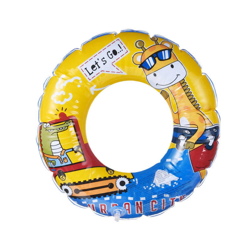 Anillo de natación infantil nuevo tipo de excavadora de dibujos animados para niños y niñas adorable engrosado inflable axilla anillo salvavidas para bebés principiantes