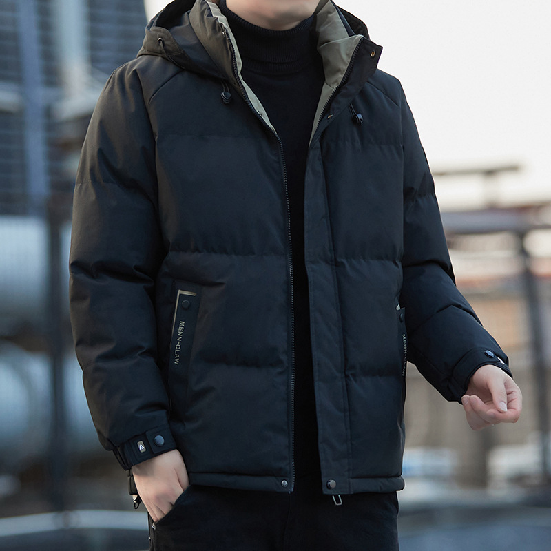 Transfronterizo de asalto de algodón chaqueta de invierno masculino suelta y gruesa ropa de algodón de hombre chaqueta con capuchón cálida chaqueta de algodón puede abrirse image 5
