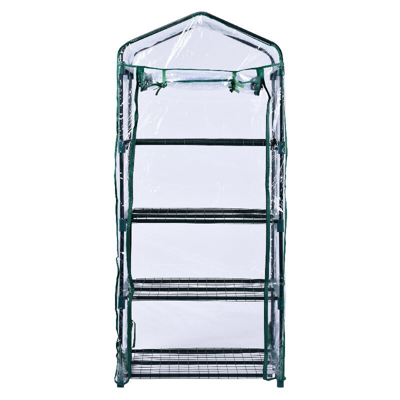Serra per piante grasse in vaso a quattro strati in PVC, mini serra per piantine, resistente al freddo e alla pioggia._voghion.com