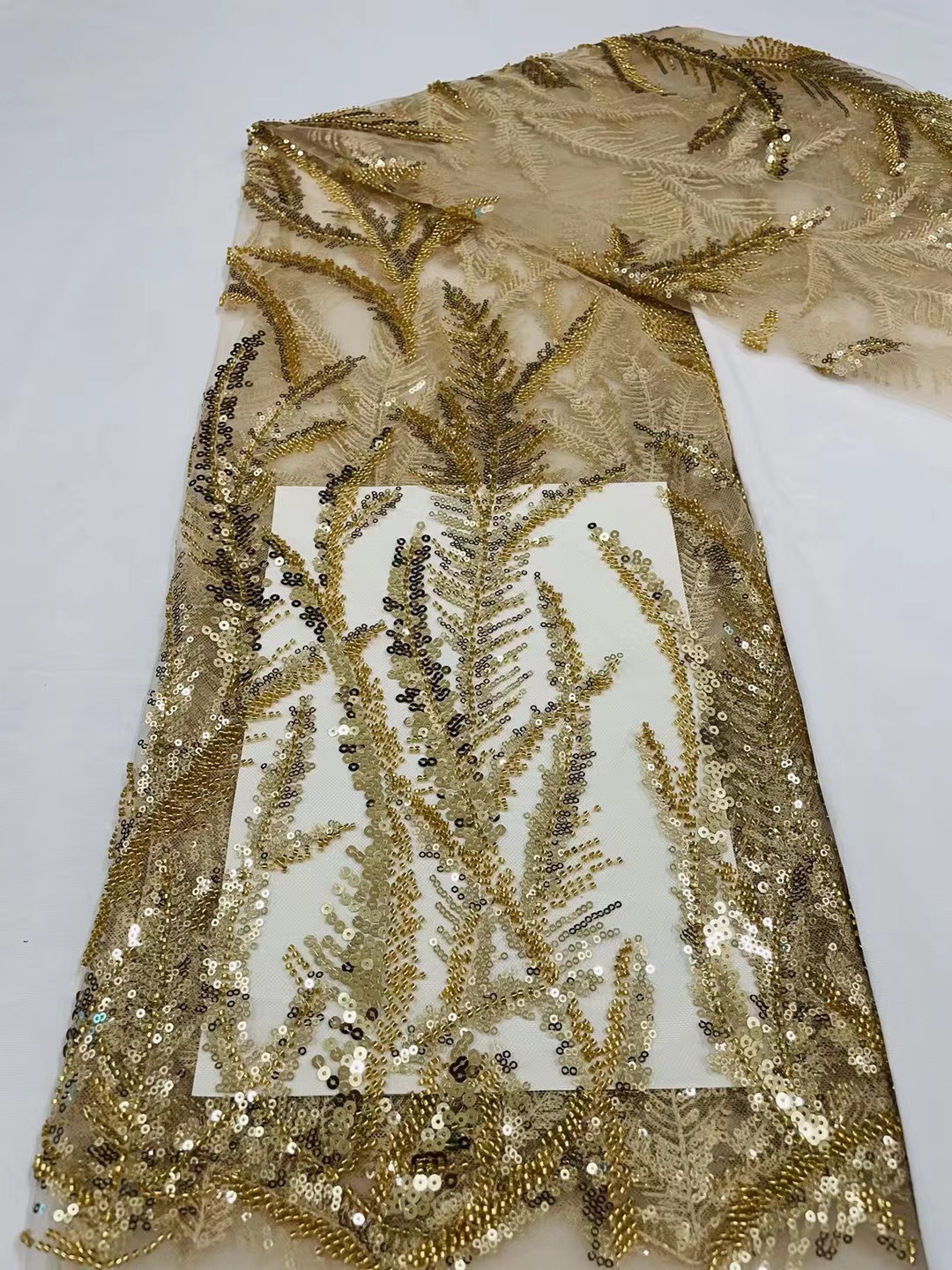 Boda sirena vestido de noche brillante tela bordada lentejuelas colores desordenado tatuaje bordado transparente malla encaje JX2435