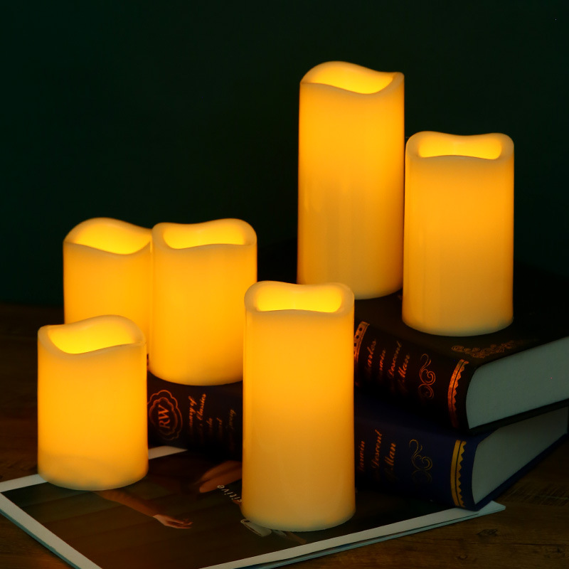 LED wave mouth electronic candle light simulation candle romantic confession stage wedding Christmas decoration atmosphere light
