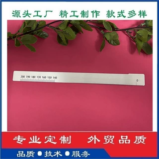20cm工具尺设置尺 不锈钢尺子200mm钢直尺刻度测量尺厂家定制批发