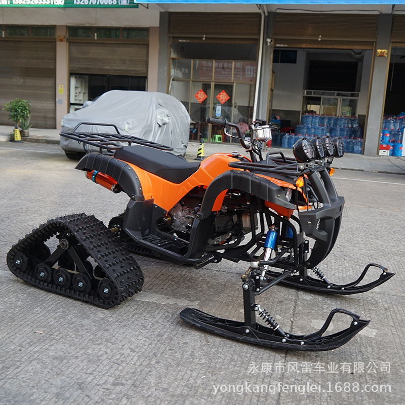 Motonieve y Cuatrimoto de Orugas ATV de Hierro y Plástico con Transmisión por Cadena image 4