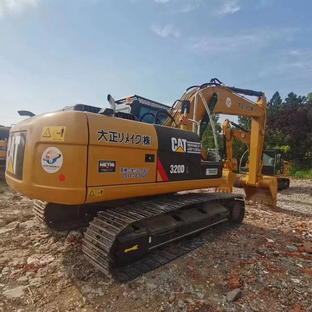 Excavadora de segunda mano 320D totalmente importada para exportación