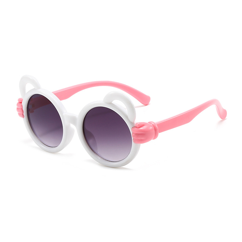 Gafas de Sol Infantiles de Oso de PC y AC con Protección UV400 para Protección Solar y Viajes