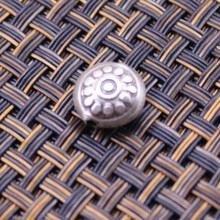 泰国手工艺925银大孔背云DIY散珠配件佛珠菩提星月套装饰品配饰