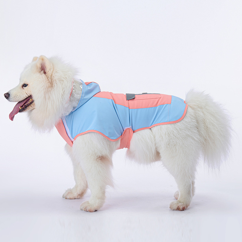 犬クロスボーダー反射ペットレインコート大型犬アウトドア防水犬突撃服柴犬金毛服現物|undefined