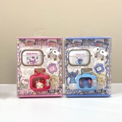 1688新型サンリオTWSワイヤレスbluetoothイヤホンスポーツ音楽ゲームアニメかわいい半入耳