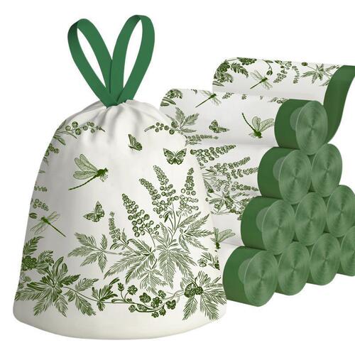 Household thickened carry-on kitchen pest-proof odor-removing large size plastic bag with drawstring for kitchen waste and ai grass
