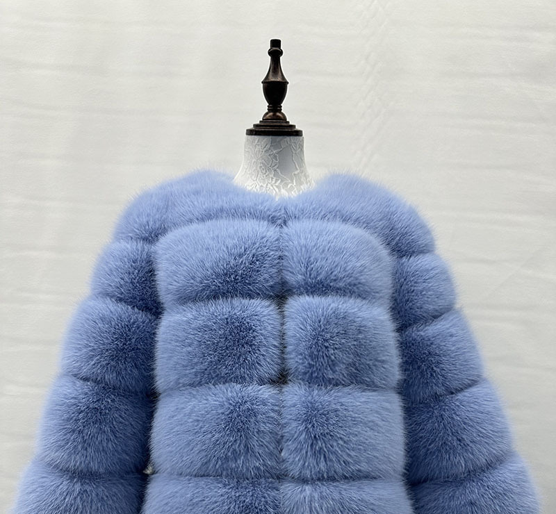 Damenbekleidung Pelz Spleißen Pelzmantel Damen Stil Casual Langarm Winter Warm Pelzmantel_voghion.com