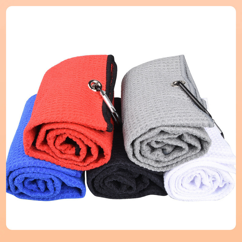 ✅ Golf Towel Fiber Waffle Sports Towel 70% off with Climbing Hook 40*60Cmgolf Tow