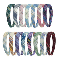 新發2.5CM韓版格子發箍一件代發格紋百搭女式發箍 學生田園風文藝