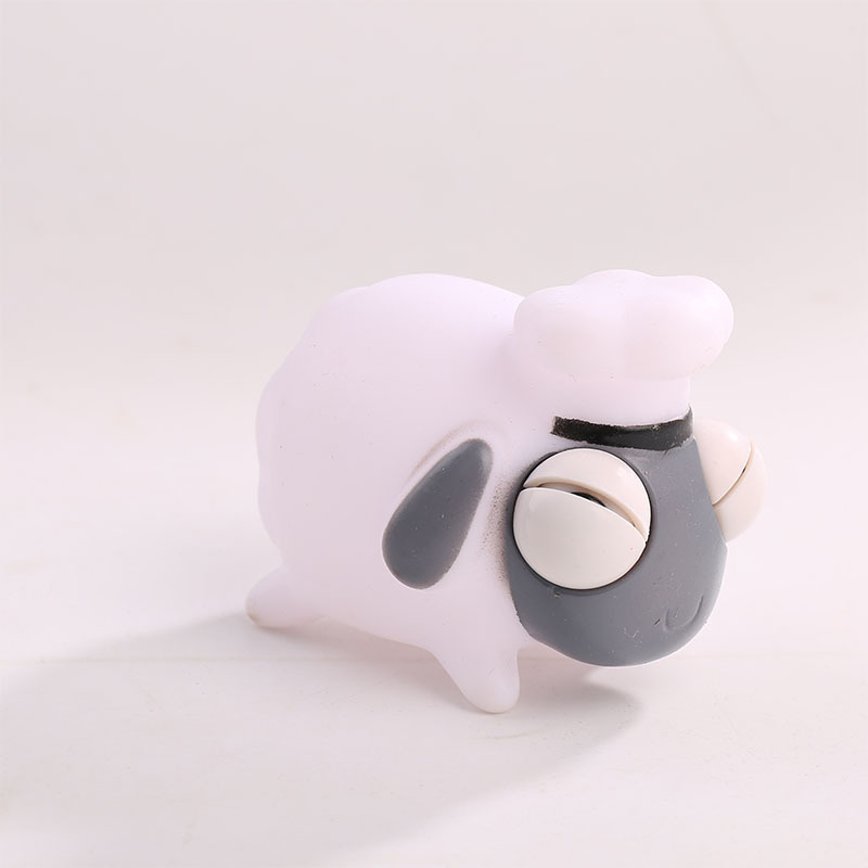 Transfronterizo caliente-venta llamativo gusano vegetal pellizco música descompresión juguete squeeze ojo-soplado creativo ventilación descompresión artefacto fábrica al por mayor