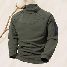 T 31126 Men's Stand Collar Fleece Jacket �����\���l�� ��