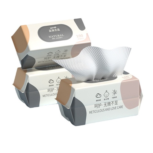 100% Cotton National Trendy Baby Disposable Cleansing Face Towel 100% Cotton Tissue Beauty Salon Face Cleansing Soft Towel