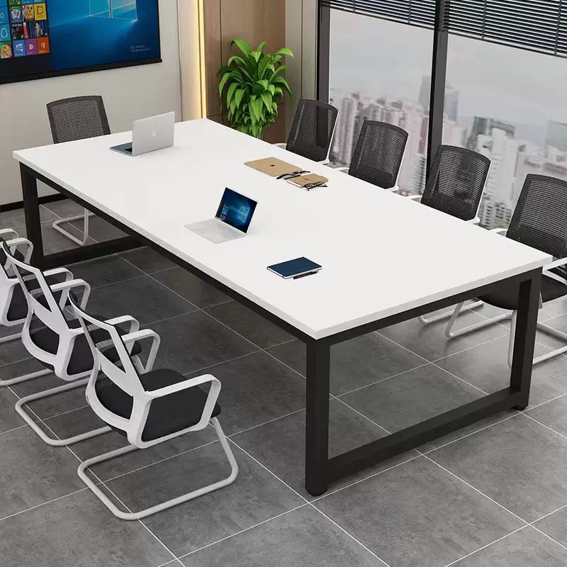 Conference Table, Simple Long Table, Modern Training Table and Chair Combination, Negotiation Conference Room Table, Office Desk