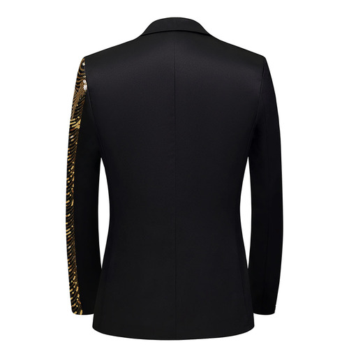  Jazz dance coats blazers for men youth  wave sequins glittering leisure suit trend light luxury small suit