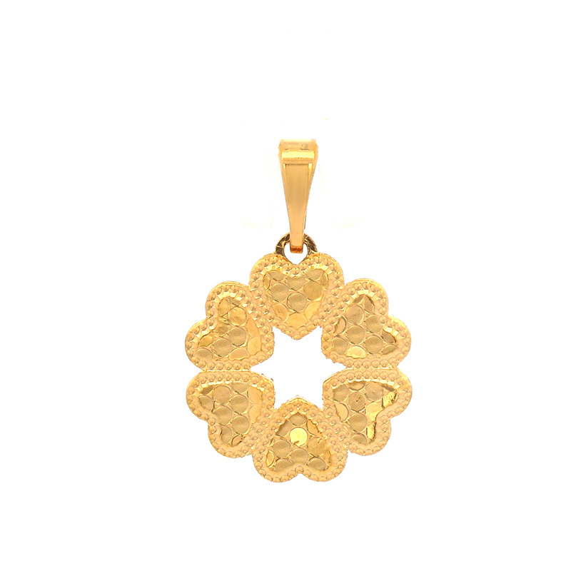 Xuping joyería 5D artesanía espejo panal escama de dragón amor colgante collar de lujo ligero de lujo de alta calidad colgante chapado en oro