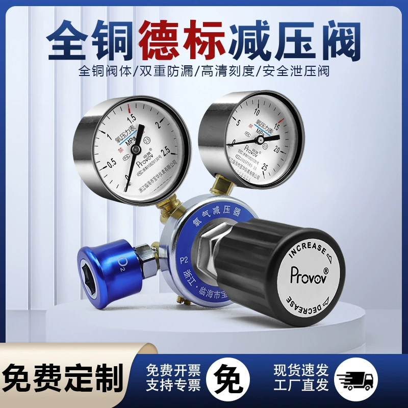 Платиновый медицинский редуктор давления кислорода YQY-12, редукционный клапан для кислородного баллона, кислородный терминал, немецкий стандарт, национальный стандарт, редукционный клапан