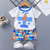 Children's T-shirt suitable for men and women, shorts, set, clothing, children's clothing, 2021 collection