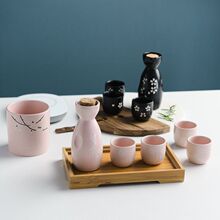 日式清酒壶白酒陶瓷酒具套装家用餐厅烫温酒杯