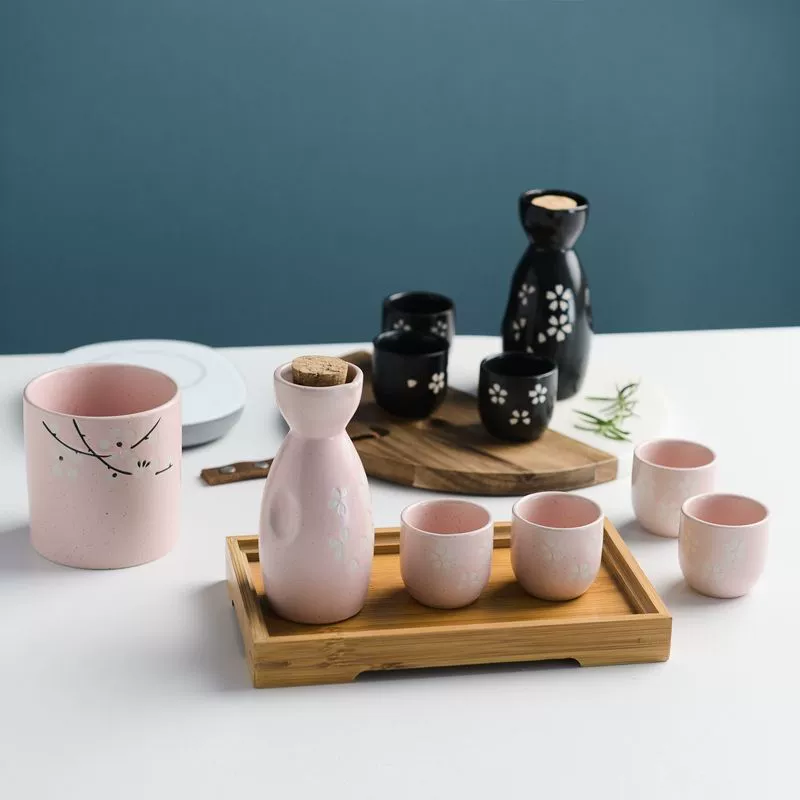 Японский горшок для саке, белое вино, керамический набор для вина, домашний ресторан, стакан для горячего вина