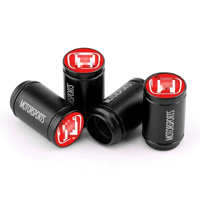 Suitable for Honda Car Tire Valve Cap Protection Accord Crown Road Lingpai Binzhi Civic Modified Valve Core Cover (valve) - this-is-a-set-of-4-red-label-black-bottles