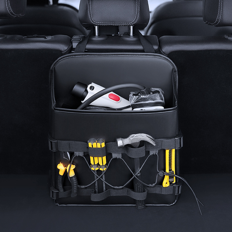 Qìchē New Energy Car Charging Gun Storage Bag Multifunctional Car Trunk (Car storage bag/box) - classic-black-multifunctional-trunk-storage
