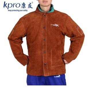 Kangyou (KPRO) welding clothing welding cowhide protective clothing male welder overalls 8328