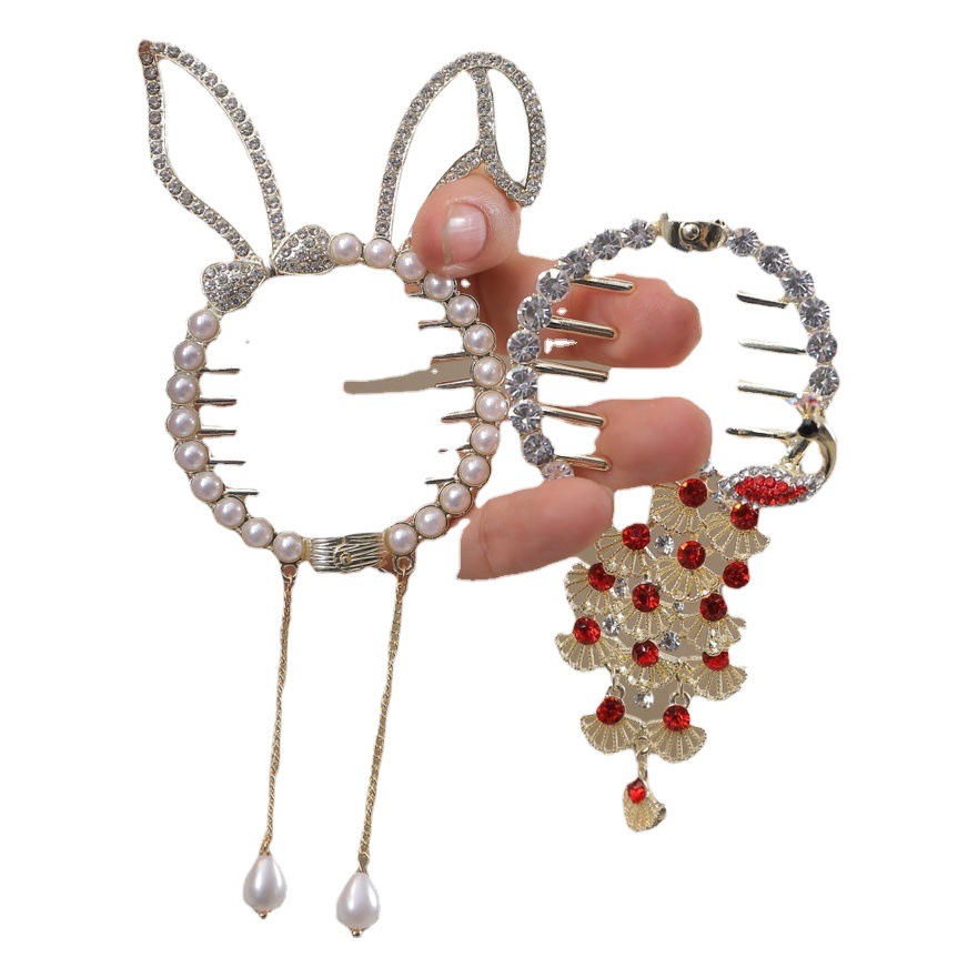 Bolas DE LOS NIÑOS clip de pelo de alta Cola de Caballo temperamento espalda Cabeza chica horquilla updo artefacto hembra Cola de Caballo hebilla tocado