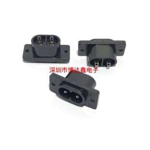 AC-005 Socket All Copper Air Core Pin Two Feet Round Base AC Socket