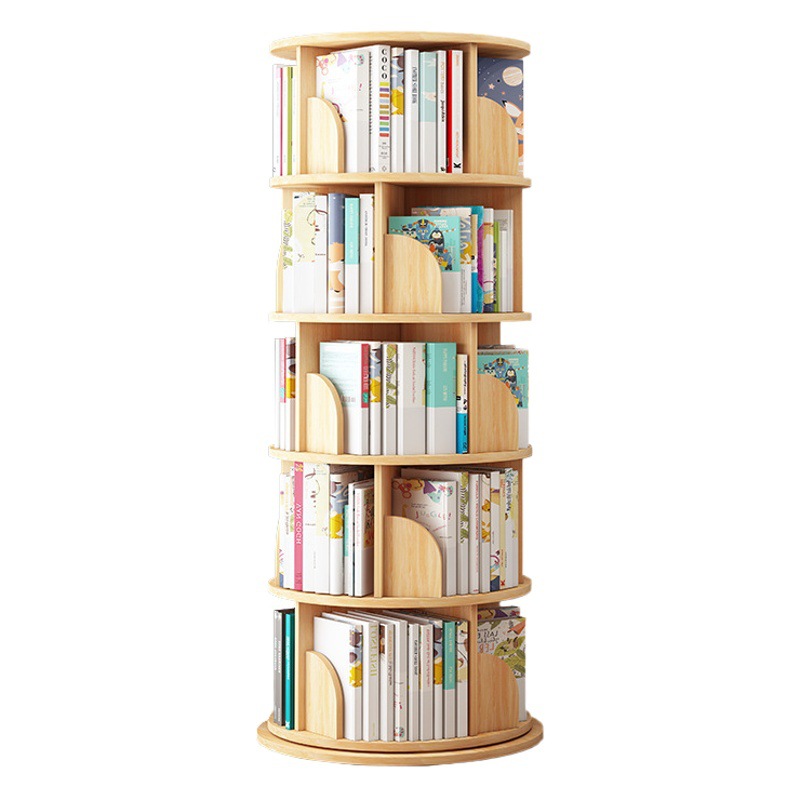 Estantería para niños Almacenamiento y acabado de juguetes para el hogar piso del libro de imágenes para bebés gabinete de almacenamiento de múltiples capas estante de almacenamiento giratorio simple