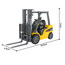 跨境叉车玩具仿真合金属工程车可升降堆高机搬货车起重机模型1738