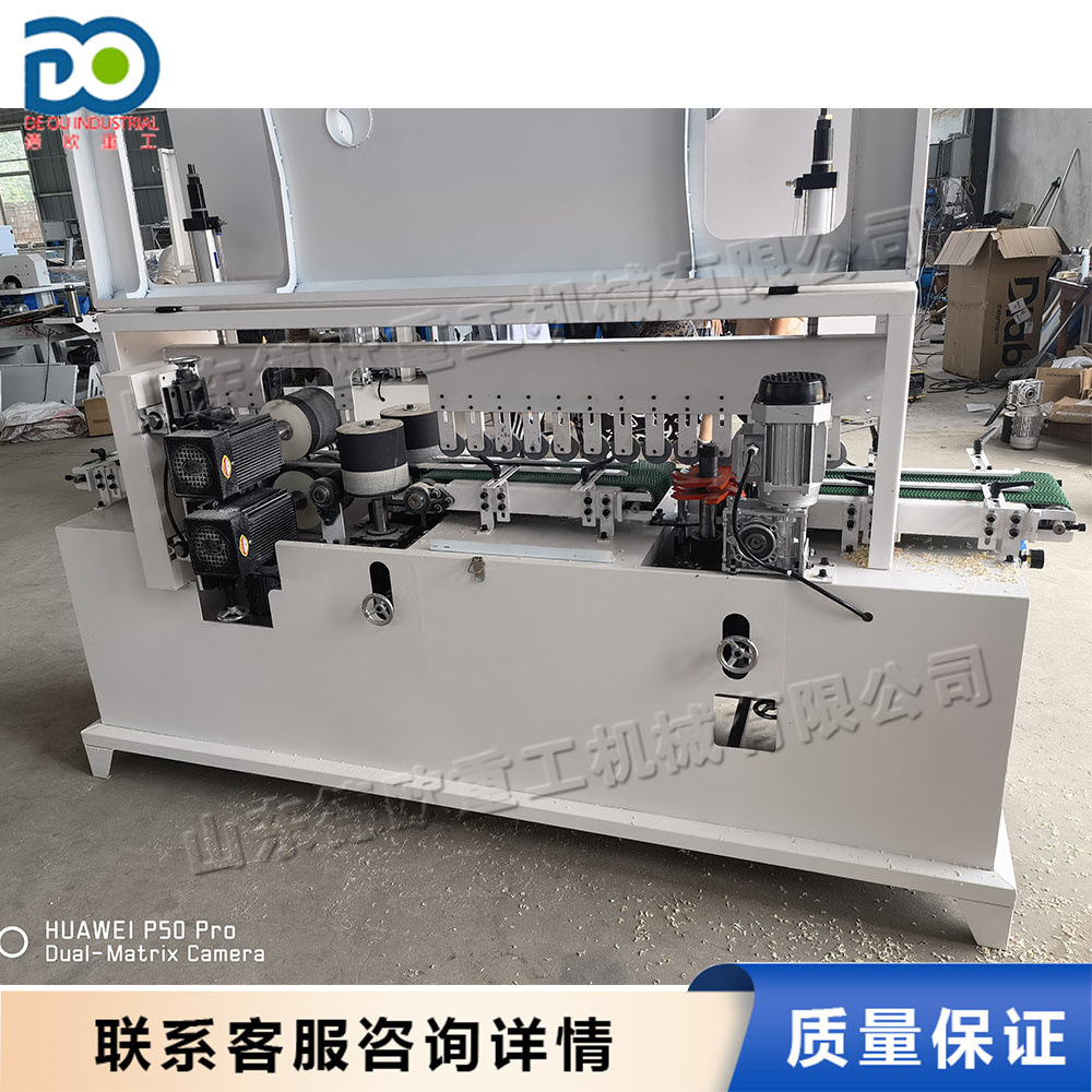 板材倒角打磨机 倒角四面砂光一体机 木板棱角表面去毛