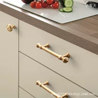 Дверная ручка шкафа дверная ручка шкафа удлиненный шкаф тыква кухонная дверная обувь шкаф высокого класса Golden American Light Luxury