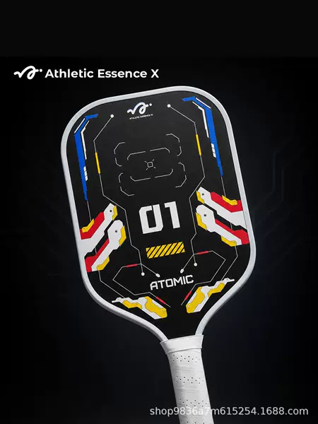 ATOMIC Nuclear Series Pickleball Racket Carbon Fiber Heat-Pressed One-Piece Sports Equipment