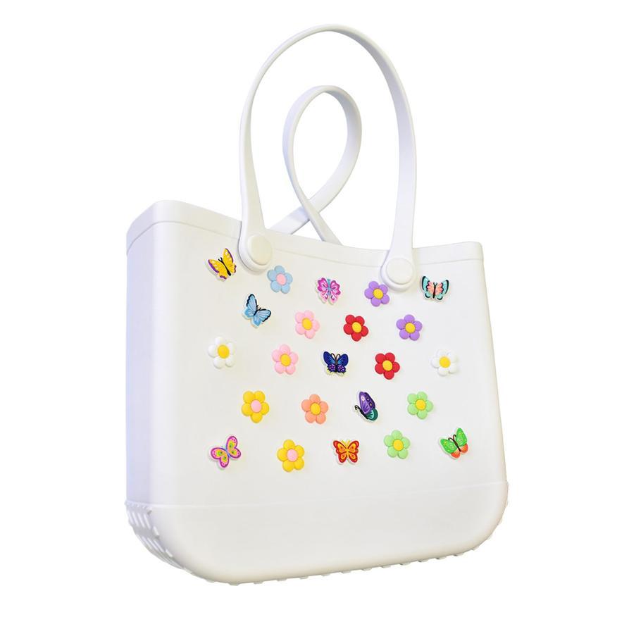 Bola de agujero hebilla bolsa de playa bolsa de bogg joyería colgante playa bolsa de tote plug-in de decoración compatible con simpy sou